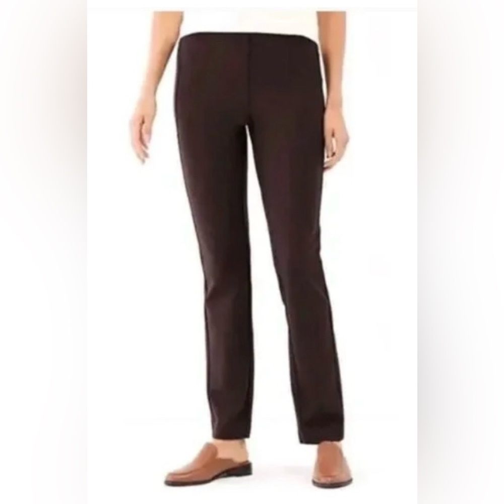 J Jill Ponte Slim Leg Brown Pants Women’s 3X - NWT!